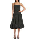 【送料無料】 ハニーアンドロージー レディース ワンピース トップス Dotted Triple Bubble Hem Tier Drop Waist Midi...