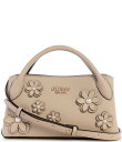 【送料無料】 ゲス レディース ハンドバッグ バッグ Zaria Small Girlfriend Floral Satchel Bag Sit Taupe