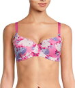 【送料無料】 モダン ムーブメント レディース ブラジャー アンダーウェア 3D Curves Full-Busted Contour Wire U-Back Blurred Floral Print BFF T-Shirt Bra Blured Floral
