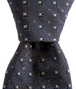 【送料無料】 ダニエル クレミュ メンズ ネクタイ アクセサリー Diamond Neat Print 3 1/4 Silk-Blend Tie Navy