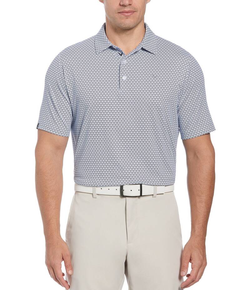 ̵ 饦   ȥåץ Gradient Chevron Printed Short Sleeve Golf ...