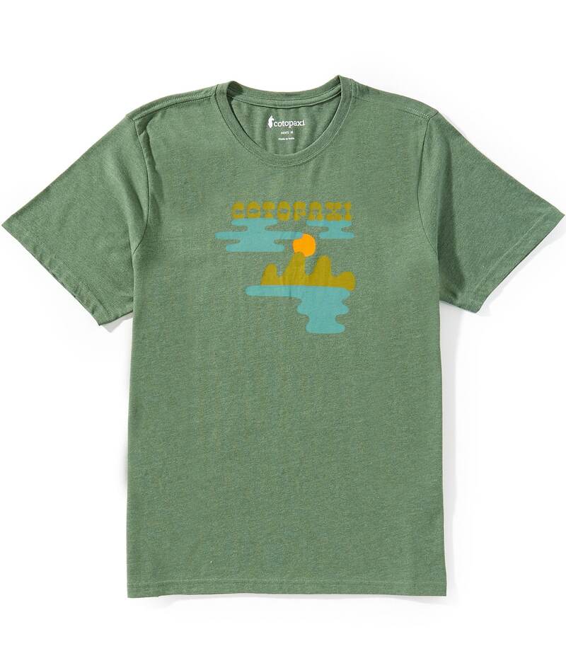 ̵ ȥѥ   ȥåץ Sunrise Lake Short Sleeve Multi-Color Grap...
