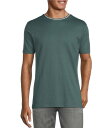 【送料無料】 ムラノ メンズ シャツ トップス Liquid Luxury Slim Fit Textured Short Sleeve T-Shirt Antique Teal(4)