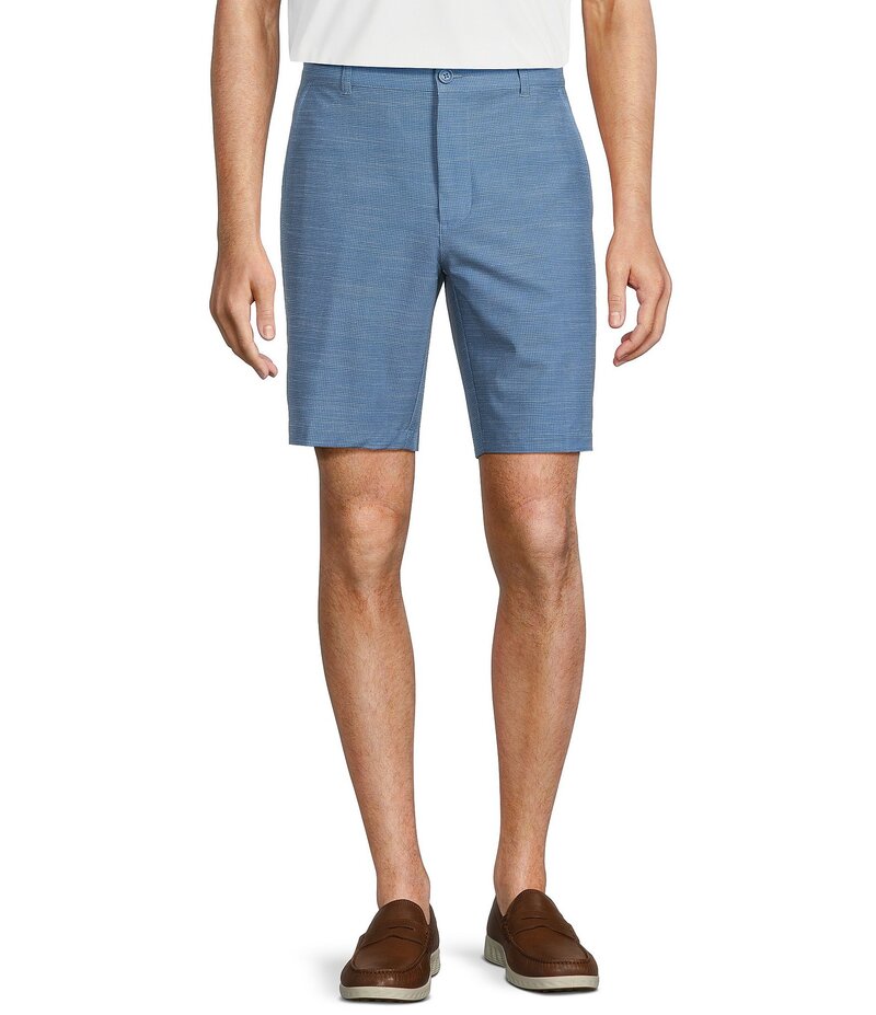 【送料無料】 ラウンドトゥリーアンドヨーク メンズ ハーフパンツ・ショーツ ボトムス Performance Stretch Classic Fit Flat Front 9 Shorts Blue Indigo