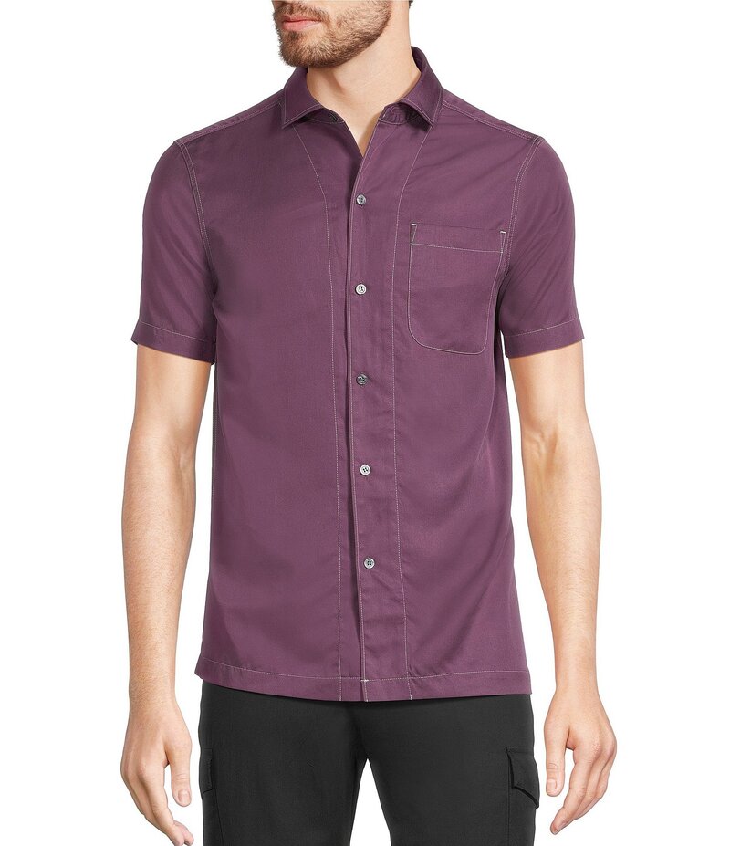 ムラノ メンズ トップス シャツ スリムフィット トール コントラスト Murano Big & Tall Interdimensio..