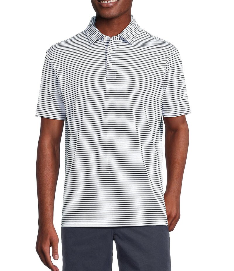 ダニエル クレミュ メンズ トップス シャツ ポロシャツ Cremieux Blue Label Performance Stretch Stri..