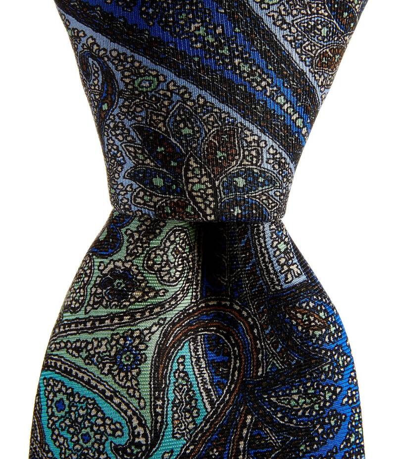 ̵ ˥ ߥ  ͥ ꡼ Placed Paisley Print 3 1/4 Silk Tie G...