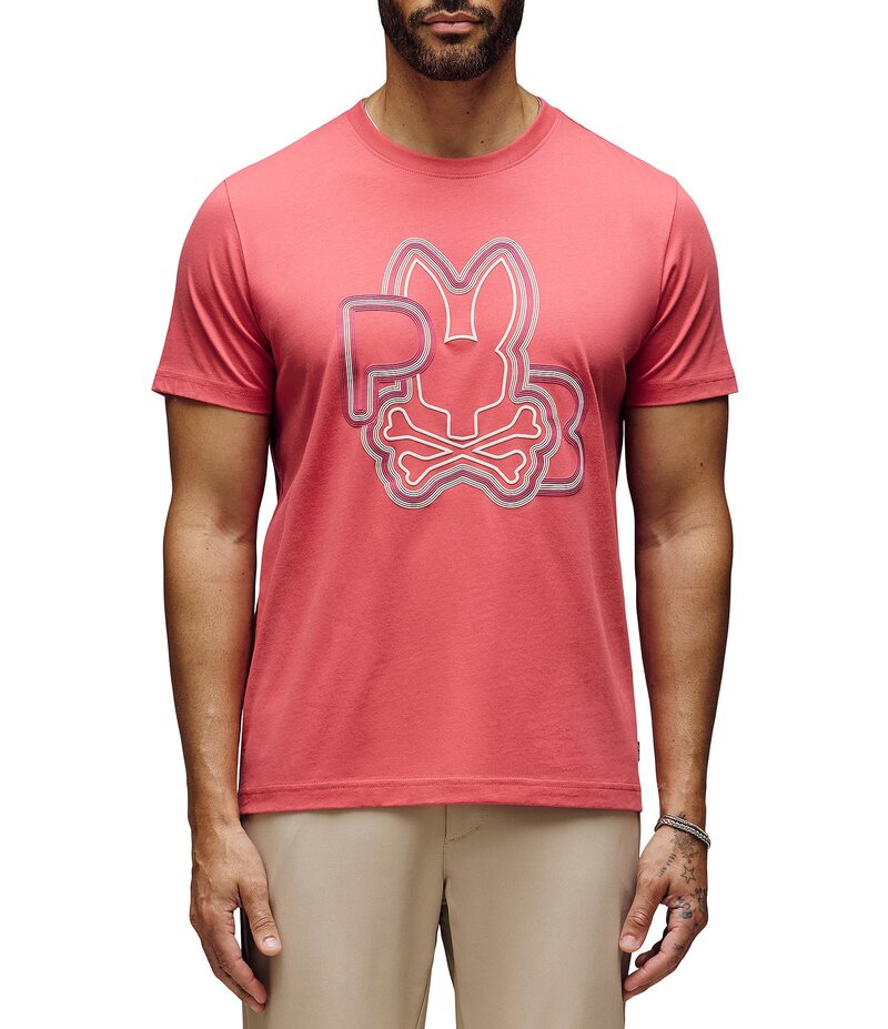 ̵ Хˡ   ȥåץ Carlo Graphic Short Sleeve T-Shirt Rubi Qua...