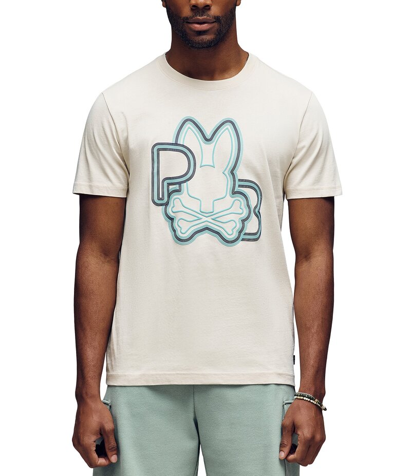 ̵ Хˡ   ȥåץ Carlo Graphic Short Sleeve T-Shirt White Ca...