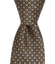 【送料無料】 ヒッキーフリーマン メンズ ネクタイ アクセサリー Connected Links 3 1/4 Woven Silk Tie Yellow