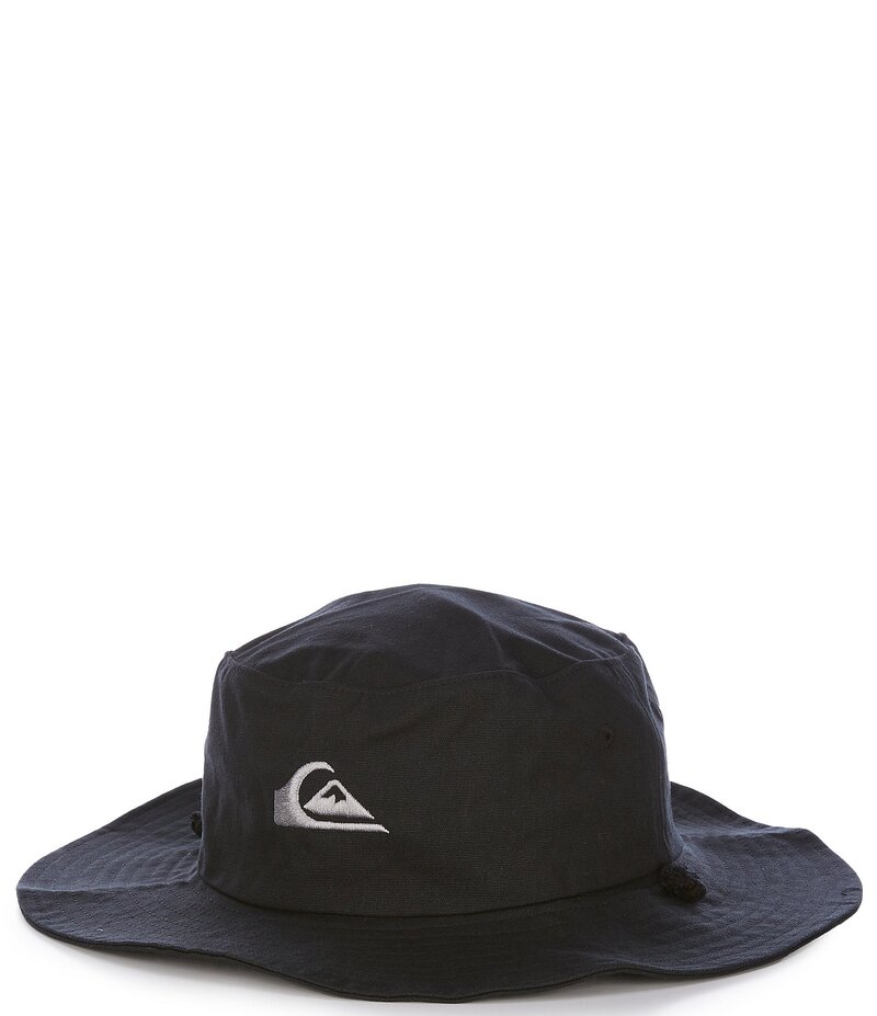 クイックシルバー メンズ アクセサリー 帽子 Quiksilver Bushmaster Safari Hat Black ブラック
