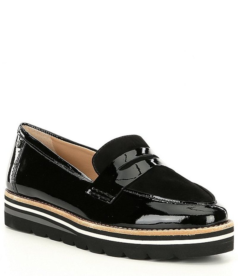 アントニオ メラーニ レディース スリッポン・ローファー シューズ Bradlie Patent Leather Loafers Black