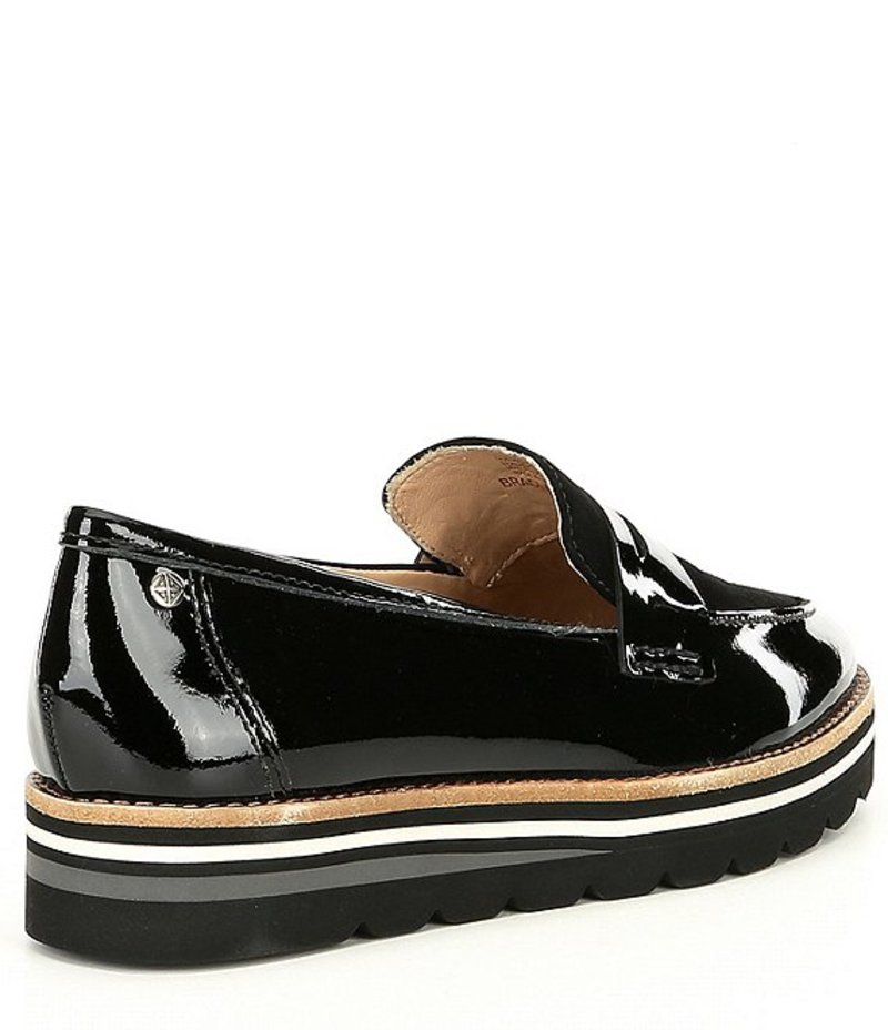 アントニオ メラーニ レディース スリッポン・ローファー シューズ Bradlie Patent Leather Loafers Black