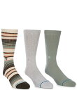 【送料無料】 スタンス メンズ 靴下 アンダーウェア Repeteur Crew Socks 3-Pack Light Earth