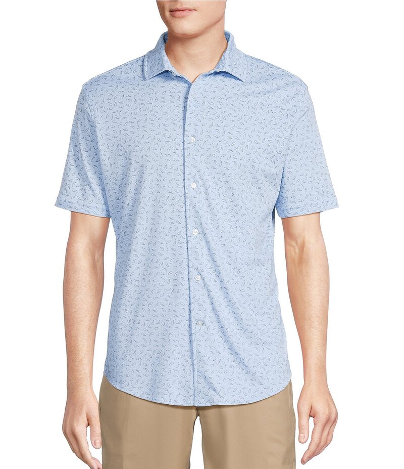 ˥ ߥ  ȥåץ  ץ  Daniel Cremieux Signature Label Paisley Print Sh...