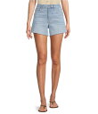【送料無料】 アントニオ メラーニ レディース ハーフパンツ・ショーツ ボトムス Bayleigh Raw Hem Mid Rise Denim Shorts Light Wash