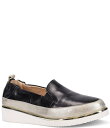 【送料無料】 ロンホワイト レディース スリッポン・ローファー シューズ Nelleca Leather Wedge Slip-On Loafers Onyx/...