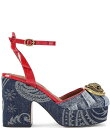 【送料無料】 カートジェイガーロンドン レディース ヒール シューズ Chelsea Denim Ankle Strap Platform Pumps Navy...