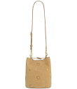 【送料無料】 レベッカミンコフ レディース ショルダーバッグ バッグ Suede Evil Eye Studded Bucket Bag Sesame