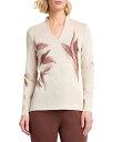 【送料無料】 ミソック レディース カットソー トップス Botanical Jacquard Soft Knit V-Neck Long Sleeve Tun...