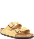 【送料無料】 ビルケンシュトック メンズ サンダル シューズ Men's Arizona Suede Slide Sandals Cream Latte