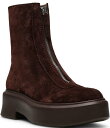 【送料無料】 スティーブ マデン レディース ブーツ・レインブーツ シューズ Jones Front-Zip Suede Platform Booties Br...