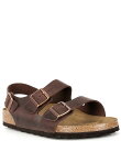 【送料無料】 ビルケンシュトック メンズ サンダル シューズ Men's Milano Leather Backstrap Sandals Brown