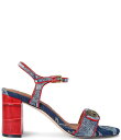 【送料無料】 カートジェイガーロンドン レディース ヒール シューズ Kensington Langley Denim Multi Croco Heel San...
