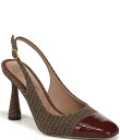 【送料無料】 サムエデルマン レディース ヒール シューズ Essa Plaid Fabric Cap Toe Slingback Dress Pumps Br...