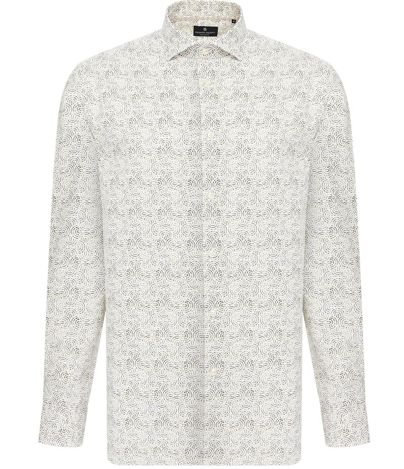 ビスコッティ メンズ トップス シャツ プリント Visconti Swirl Print Stretch Long Sleeve Woven Shir..