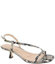 【送料無料】 BCBジェネレーション レディース ヒール シューズ Inaya Snake Print Kitten Heel Dress Sandals Mu...