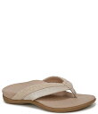 【送料無料】 バイオニック レディース パンプス シューズ Shore Leather Trimmed Canvas Thong Sandals Natural...
