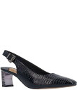 【送料無料】 ジェイレニー レディース ヒール シューズ Hadyn Lizard Print Slingback Dress Pumps Black