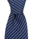 【送料無料】 ヒューゴボス メンズ ネクタイ アクセサリー Textured Stripe 2.95 Silk Tie Medium Blue