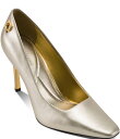 【送料無料】 ダナキャラン レディース ヒール シューズ Savita Leather Stiletto Pumps White/Gold