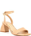 【送料無料】 ジャンビニ レディース ヒール シューズ Alivia Leather Block Heel Sandals Dark Sierra Tan