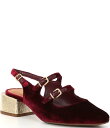 【送料無料】 チェルシーアンドバイオレット レディース ヒール シューズ Ruthie Velvet Slingback Mary Janes Grapewin...