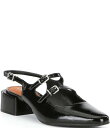 【送料無料】 チェルシーアンドバイオレット レディース ヒール シューズ Ruthie Patent Slingback Mary Janes Black