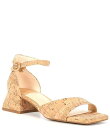 【送料無料】 アレックスマリー レディース ヒール シューズ Belami Cork Square Toe Sandals Natural/Gold
