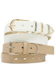 【送料無料】 ディラーズ レディース ベルト アクセサリー Multi Two Tone Keeper & Full Grommet Textured Belt Set Camel Multi