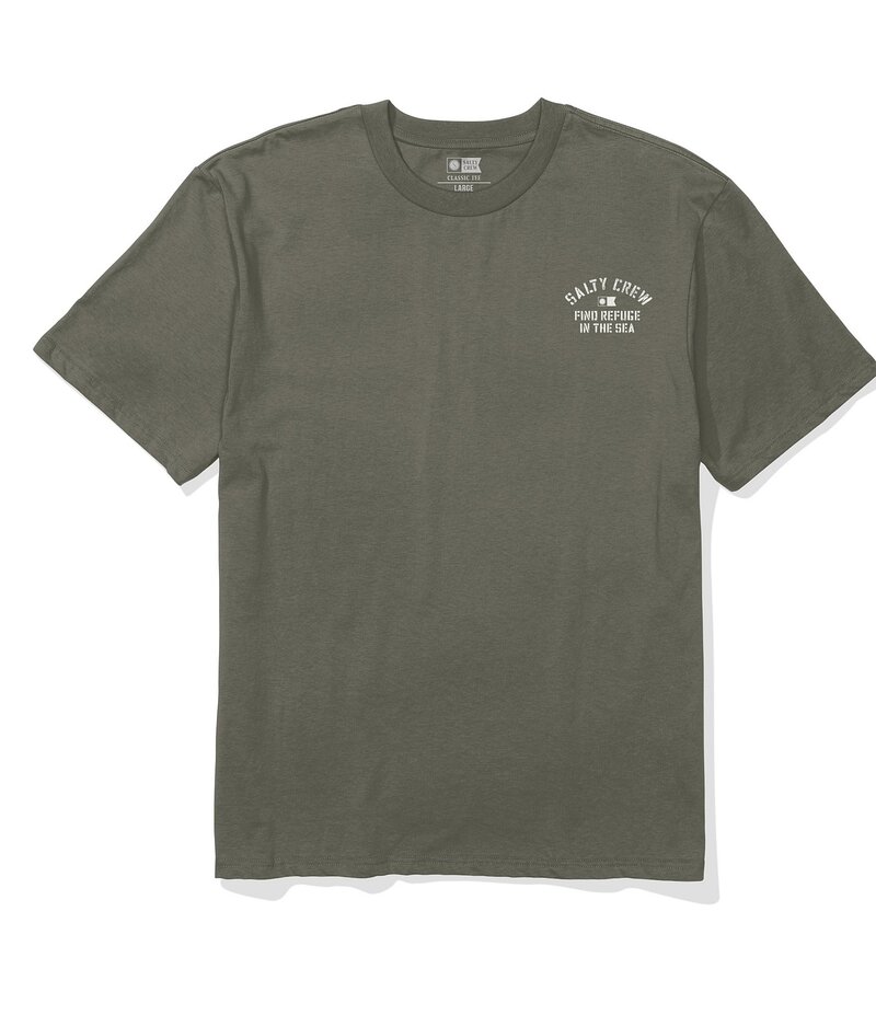【送料無料】 ソルティークルー メンズ シャツ トップス Even Keel Classic Short-Sleeve T-Shirt Medium Green