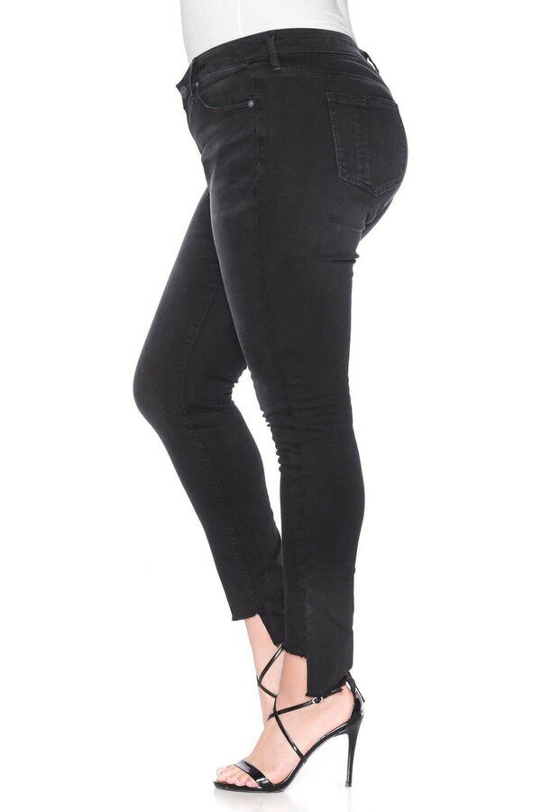 スリンク レディース デニムパンツ ボトムス Step Hem Stretch Skinny Jeans MIMI