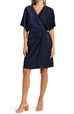 ルーシーパリ レディース ワンピース トップス Louis Wrap Dress NAVY