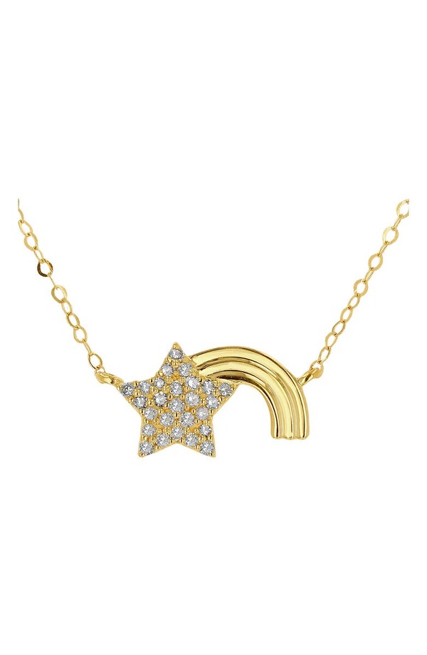 ロンハミ レディース ネックレス・チョーカー・ペンダントトップ アクセサリー 14K Yellow Gold Pave Diamond Shooting Star Pendant Necklace - 0.14 ctw YELLOW GOLD/ DIAMOND