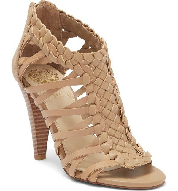 ヴィンスカムート レディース ヒール シューズ Alaizah Braided Caged Sandal TORTILLA SOFT SILKY LEATHER