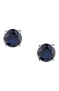 シージーバイケネスジェイレーン レディース ピアス・イヤリング アクセサリー Round Cut CZ Stud Earrings BLUE/SILVER