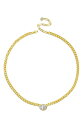 【送料無料】 シージーバイケネスジェイレーン レディース ネックレス・チョーカー・ペンダントトップ アクセサリー CZ Oval Curb Chain Choker Necklace CLEAR/ GOLD