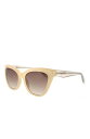 【送料無料】 オスカー デ ラ レンタ レディース サングラス・アイウェア アクセサリー 55mm Glam Cat Eye Sunglasses CREAM/BROWN GRADIENT