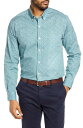 【送料無料】 カッターアンドバック メンズ シャツ トップス Strive Classic Fit Leaf Print Button-Down Shirt SERENE