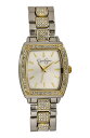 yz WFVJVv\ Y rv ANZT[ Two-Tone Crystal Pave Bracelet Watch TWO TONE